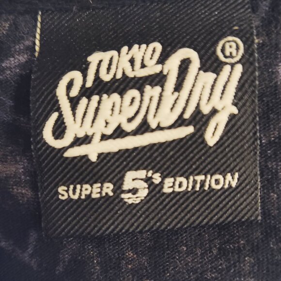 SUPERDRY 5's Bamboo All Over Print Tokyo Japan Mens Cotton Graphic T Shirt Sz XL - Picture 6 of 6